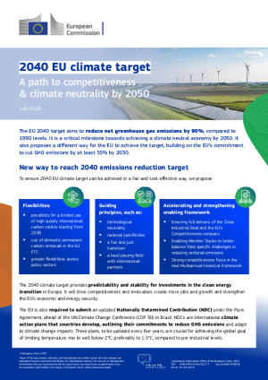 2040 EU climate target - A path to competitiveness & climate neutrality ...